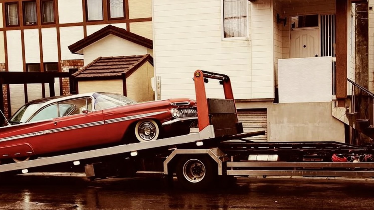 クラシックカー搬送